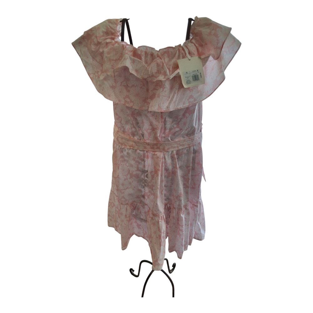 Elegant Pink Ruffle Dress - Picture 2 of 2